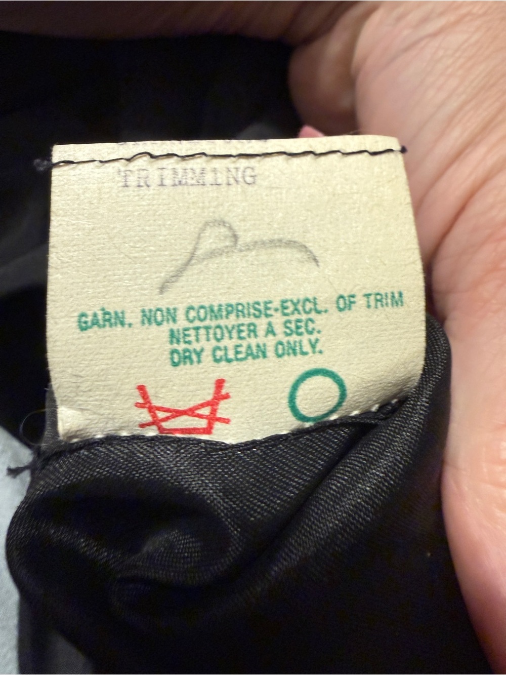 Vintage Lorraine Beauchamp Daymor Black Wool Open Back Ruffle Cocktail Dress - Picture 7 of 8